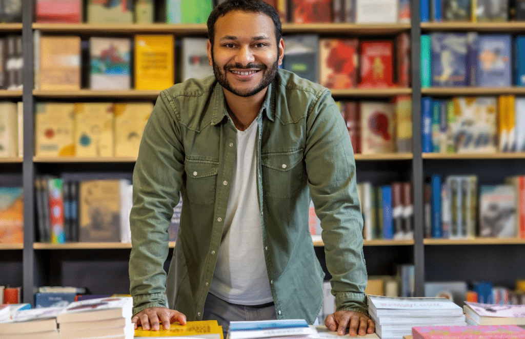 man-standing-in-the-library